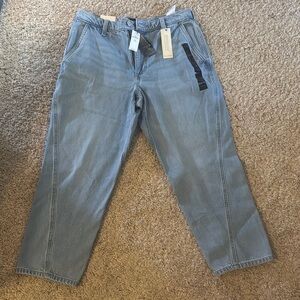 BRAND NEW W TAGS banana republic high rise barrel Jeans